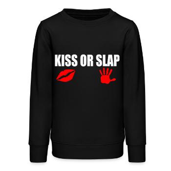 Kiss or slap - Sweat ado bio Stanley/Stella - noir - Devant - AI Model Teenager Male light (155cm)