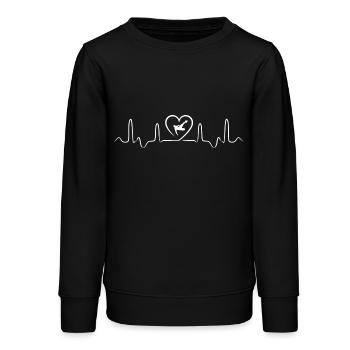 Fußball - Teenager Organic Sweatshirt Mini Changer von Stanley/Stella - Schwarz - Vorne - AI Model Teenager Male light (155cm)