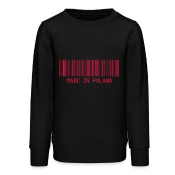 Fabriqué en Pologne - Pologne - Pologne - Code-barres - Dash - Sweat ado bio Stanley/Stella - noir - Devant - AI Model Teenager Male light (155cm)