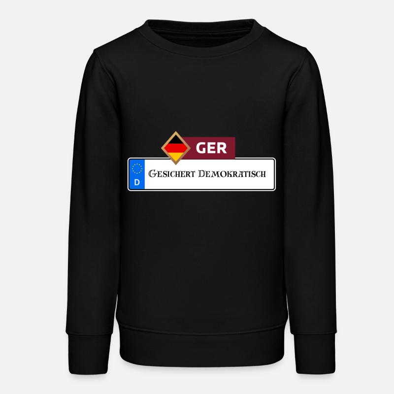 Secured Democratic 2.0 | Gift - Teens Organic Sweatshirt by Stanley/Stella - black