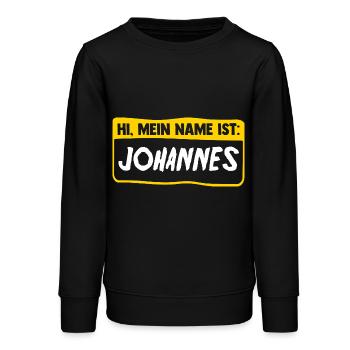 Johannes - Sweat ado bio Stanley/Stella - noir - Devant - AI Model Teenager Male light (155cm)
