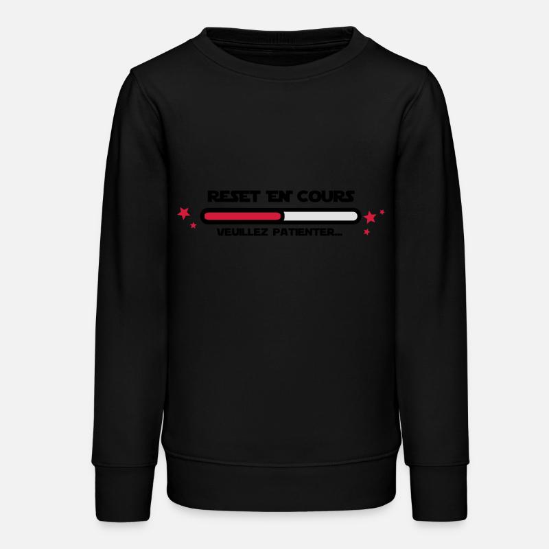 RESET en cours - Sweat ado bio Stanley/Stella - noir