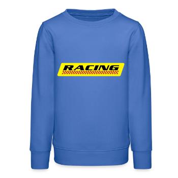 RACING - Teenager Organic Sweatshirt Mini Changer von Stanley/Stella - carolina Blue - Vorne - AI Model Teenager Male dark (155cm)