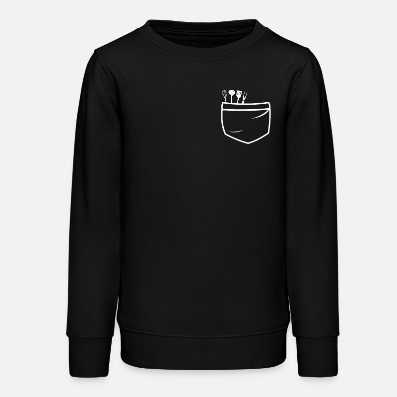 Motif de sac à outils de cuisine - Sweat ado bio Stanley/Stella - noir
