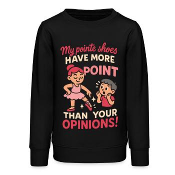 Ballett Liebende Ballettschuhe und Meinungen - Teenager Organic Sweatshirt Mini Changer von Stanley/Stella - Schwarz - Vorne - AI Model Teenager Male light (155cm)