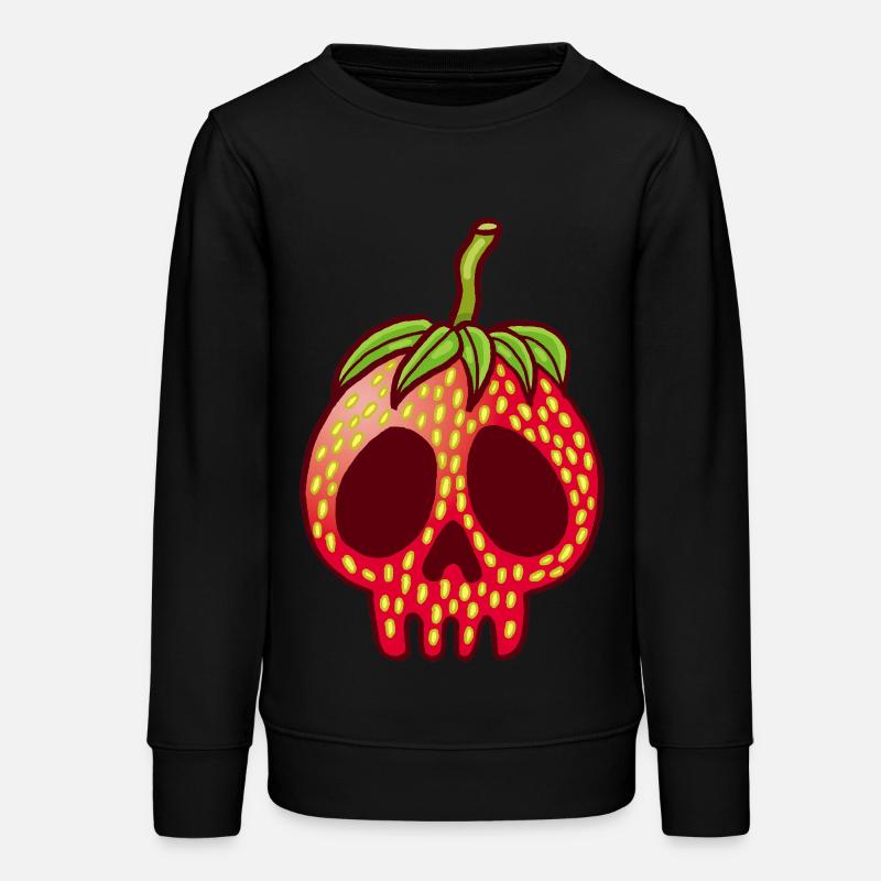 Crâne de fraise - Sweat ado bio Stanley/Stella - noir