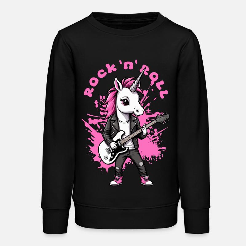 Licorne Rock 'n' Roll - Sweat ado bio Stanley/Stella - noir