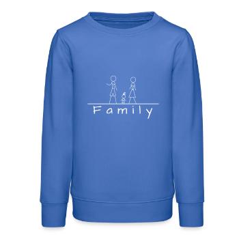 Famille de bonhommes allumettes - Sweat ado bio Stanley/Stella - carolina blue - Devant - AI Model Teenager Male dark (155cm)