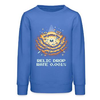 Taux de recherche de reliques | Trésor des fouilles archéologiques - Sweat ado bio Stanley/Stella - carolina blue - Devant - AI Model Teenager Male dark (155cm)