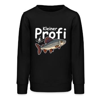Kleiner Angler Profi - Teenager Organic Sweatshirt Mini Changer von Stanley/Stella - Schwarz - Vorne - AI Model Teenager Male light (155cm)