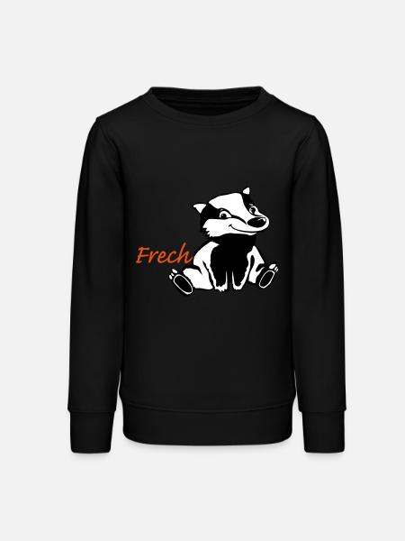 Frecher Dachs - Teenager Organic Sweatshirt Mini Changer von Stanley/Stella - Schwarz