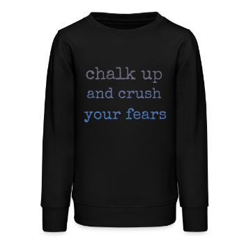 Bouldern Chalk Up Boulderer - Teenager Organic Sweatshirt Mini Changer von Stanley/Stella - Schwarz - Vorne - AI Model Teenager Male light (155cm)