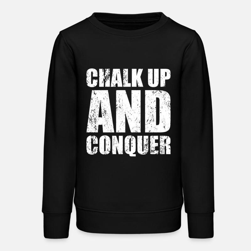 Boulderer Chalk Up Und Conquer Bouldering - Teenager Organic Sweatshirt Mini Changer von Stanley/Stella - Schwarz
