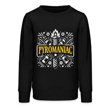 Pyrotechnik Silvester Feuerwerk Neujahr - Teenager Organic Sweatshirt Mini Changer von Stanley/Stella - Schwarz - Vorne - AI Model Teenager Male light (155cm)
