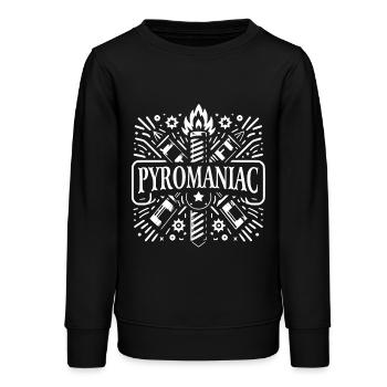 Pyrotechnik Silvester Feuerwerk Neujahr - Teenager Organic Sweatshirt Mini Changer von Stanley/Stella - Schwarz - Vorne - AI Model Teenager Male light (155cm)