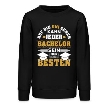 Bachelor Abschluss geschafft Uni Student Geschenk - Teenager Organic Sweatshirt Mini Changer von Stanley/Stella - Schwarz - Vorne - AI Model Teenager Male light (155cm)
