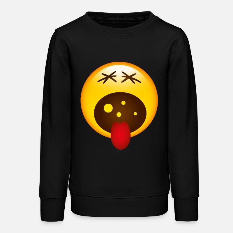 Smiley Screaming - Teens Organic Sweatshirt by Stanley/Stella - black