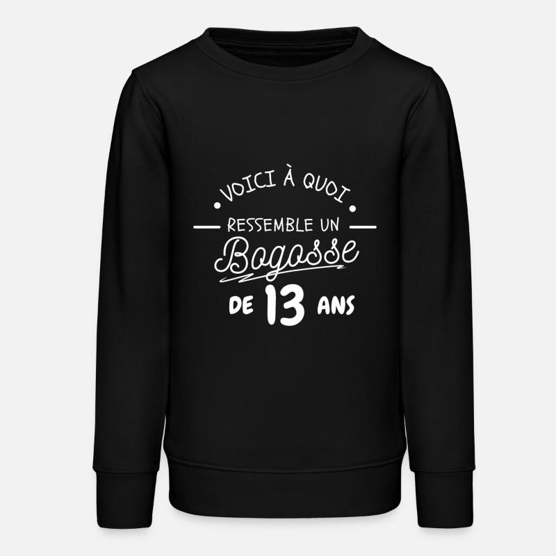 13-YEAR-OLD BOY - Teens Organic Sweatshirt by Stanley/Stella - black