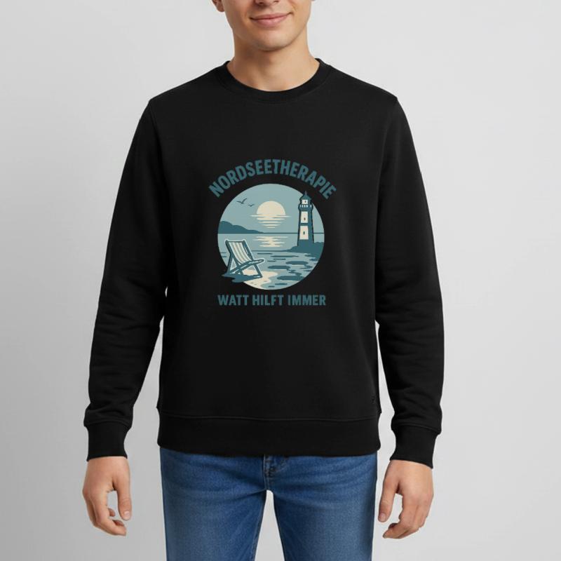 Nordseetherapie - Watt hilft immer Teenager Organic Sweatshirt Mini Changer von Stanley/Stella