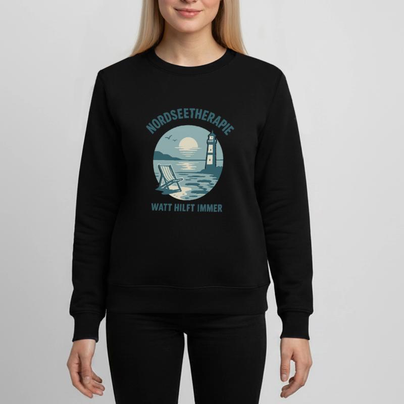 Nordseetherapie - Watt hilft immer Teenager Organic Sweatshirt Mini Changer von Stanley/Stella