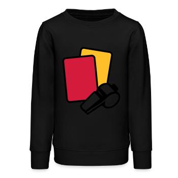 Schiedsrichter - Teenager Organic Sweatshirt Mini Changer von Stanley/Stella - Schwarz - Vorne - AI Model Teenager Male light (155cm)