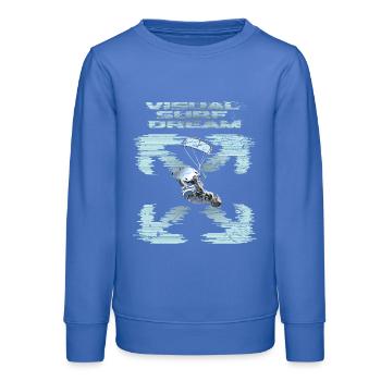 Rêve visuel de kitesurf - Sweat ado bio Stanley/Stella - carolina blue - Devant - AI Model Teenager Male dark (155cm)