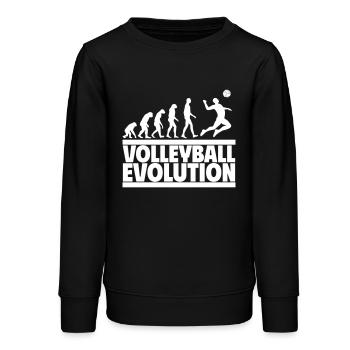 Volleyball Evolution: Die Reise zum Volleyballer - Teenager Organic Sweatshirt Mini Changer von Stanley/Stella - Schwarz - Vorne - AI Model Teenager Male light (155cm)