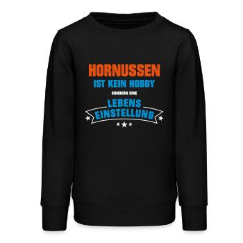Hornussen Sportart - Teenager Organic Sweatshirt Mini Changer von Stanley/Stella - Schwarz - Vorne - AI Model Teenager Male light (155cm)