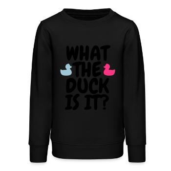 Gender Reveal Party - Teenager Organic Sweatshirt Mini Changer von Stanley/Stella - Schwarz - Vorne - AI Model Teenager Male light (155cm)
