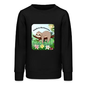 Hektik ist überbewertet - Teenager Organic Sweatshirt Mini Changer von Stanley/Stella - Schwarz - Vorne - AI Model Teenager Male light (155cm)