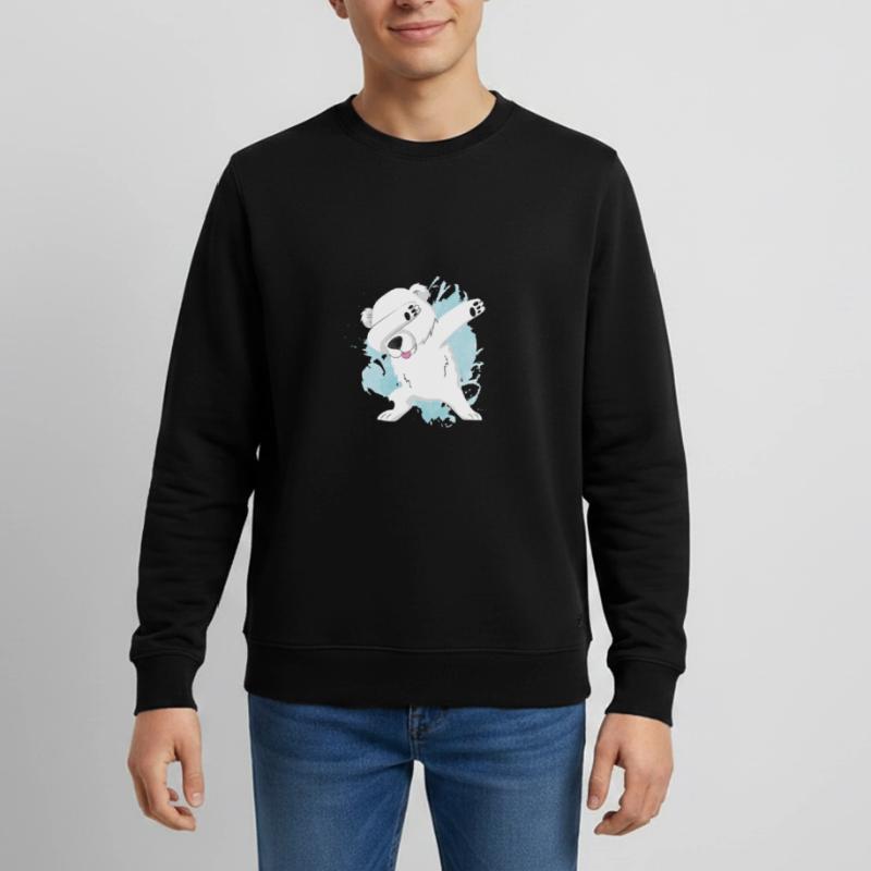 Weihnachten Eisbär Dab Eisbär Dabbing Teenager Organic Sweatshirt Mini Changer von Stanley/Stella