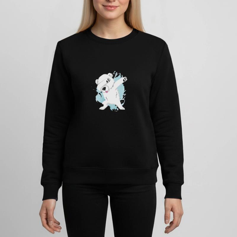 Weihnachten Eisbär Dab Eisbär Dabbing Teenager Organic Sweatshirt Mini Changer von Stanley/Stella