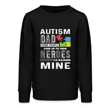 Autismus Bewusstsein Autismus Papa - Teenager Organic Sweatshirt Mini Changer von Stanley/Stella - Schwarz - Vorne - AI Model Teenager Male light (155cm)