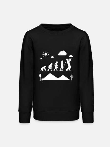 Trompete Trompete Evolution - Teenager Organic Sweatshirt Mini Changer von Stanley/Stella - Schwarz