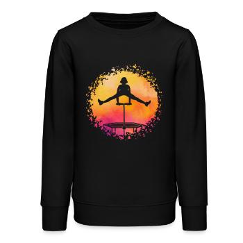Trampoline - Sweat ado bio Stanley/Stella - noir - Devant - AI Model Teenager Male light (155cm)