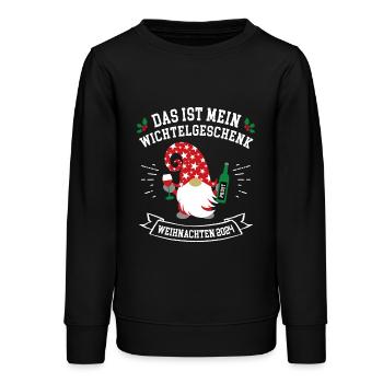 Weihnachten 2024 Wichteln Wichtelgeschenk Julklapp - Teenager Organic Sweatshirt Mini Changer von Stanley/Stella - Schwarz - Vorne - AI Model Teenager Male light (155cm)
