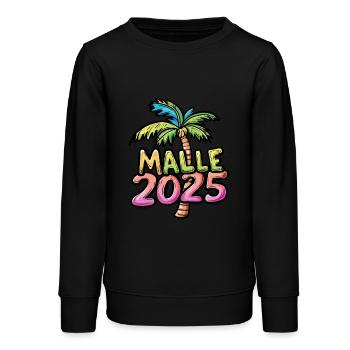 Malle 2025 Mallorca Palme - Teenager Organic Sweatshirt Mini Changer von Stanley/Stella - Schwarz - Vorne - AI Model Teenager Male light (155cm)
