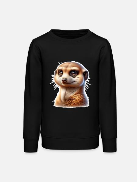 Erdmännchen - Teenager Organic Sweatshirt Mini Changer von Stanley/Stella - Schwarz