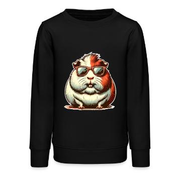 Meerschweinchen - Teenager Organic Sweatshirt Mini Changer von Stanley/Stella - Schwarz - Vorne - AI Model Teenager Male light (155cm)
