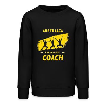 Breakdance Coach Motiv – Tänzer Outfit mit Stil - Teenager Organic Sweatshirt Mini Changer von Stanley/Stella - Schwarz - Vorne - AI Model Teenager Male light (155cm)