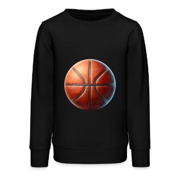 Basketball Basketballer - Teenager Organic Sweatshirt Mini Changer von Stanley/Stella - Schwarz - Vorne - AI Model Teenager Male light (155cm)