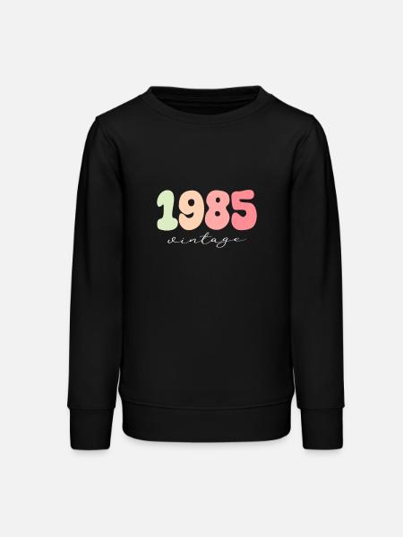 Birthday Year of birth 1985 - Teens Organic Sweatshirt by Stanley/Stella - black
