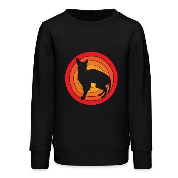 Sphynx Katzen - Teenager Organic Sweatshirt Mini Changer von Stanley/Stella - Schwarz - Vorne - AI Model Teenager Male light (155cm)