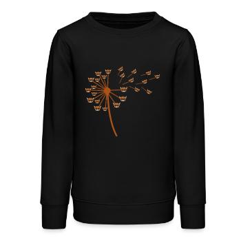 Bovins de buffle Bœufs - Sweat ado bio Stanley/Stella - noir - Devant - AI Model Teenager Male light (155cm)