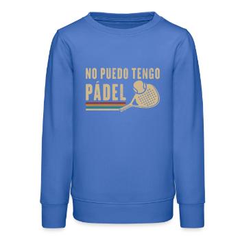 Ich kann keinen Vintage-Padel-Padelschläger haben - Teenager Organic Sweatshirt Mini Changer von Stanley/Stella - carolina Blue - Vorne - AI Model Teenager Male dark (155cm)