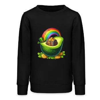 Avocat Saint-Patrick - Sweat ado bio Stanley/Stella - noir - Devant - AI Model Teenager Male light (155cm)