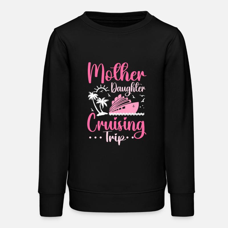 Croisière Mère Fille Vacances Aventure - Sweat ado bio Stanley/Stella - noir