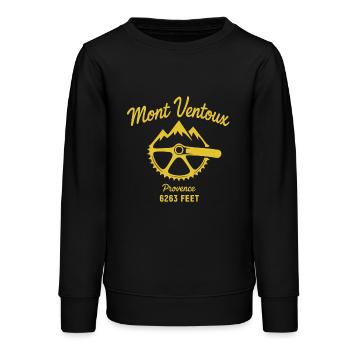 Radsport Le Mont Ventoux Serpentinen France - Teenager Organic Sweatshirt Mini Changer von Stanley/Stella - Schwarz - Vorne - AI Model Teenager Male light (155cm)