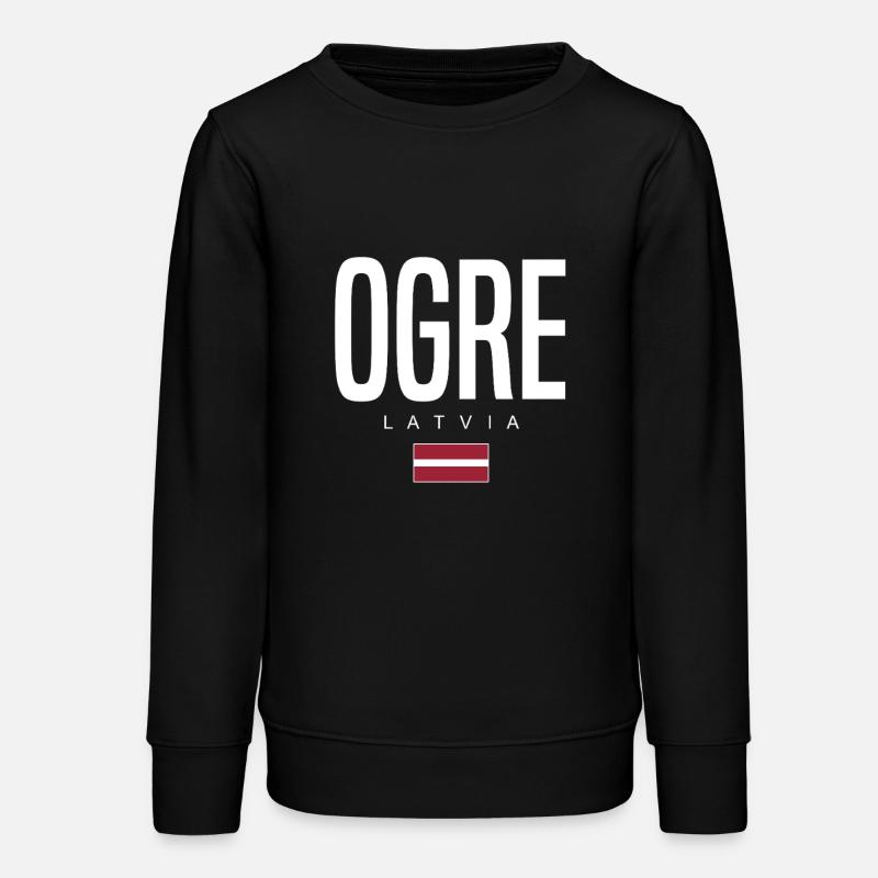 Ogre, Lettonie - Sweat ado bio Stanley/Stella - noir