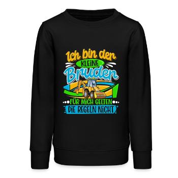 Kleiner Bruder Bagger - Teenager Organic Sweatshirt Mini Changer von Stanley/Stella - Schwarz - Vorne - AI Model Teenager Male light (155cm)